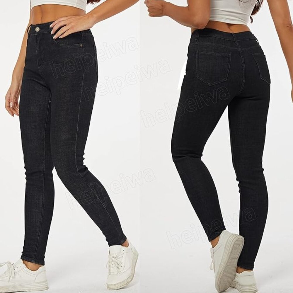 BLACK JEANS FLEECE LINED Never Been Worn - Medium - Stretch